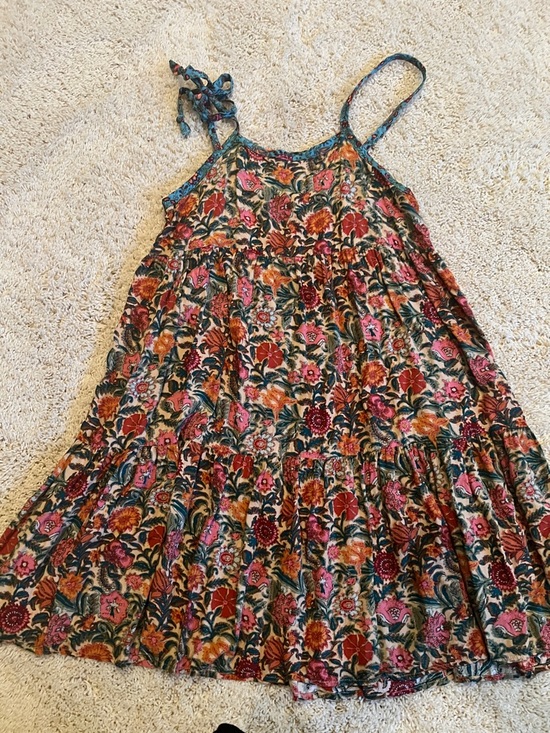 NATURAL LIFE Dresses & Skirts - NATURAL LIFE Floral Midi Dress in Teal, Pink, Rust